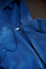 Dyed Zip-up Hoody / Blue