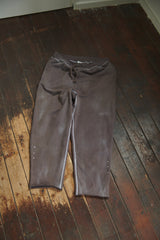 Dyed Cut off pants / Dark brown