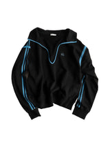 DEEP SKIPPER SWEAT / BLACK × BLUE