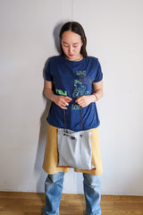Hand bag - 00's Indigo Jacquard