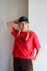 ABOIT LOVE TEE / ACTIVE RED