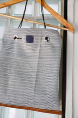 Hand bag - 00's Indigo Jacquard