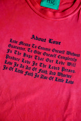 ABOIT LOVE TEE / ACTIVE RED