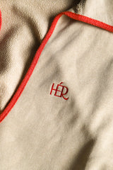 DEEP SKIPPER SWEAT / BEIGE × RED