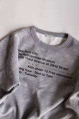 Fake museum sweat / Heather grey