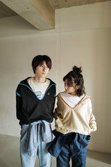 DEEP SKIPPER SWEAT / BEIGE × RED