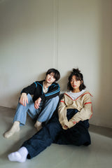 DEEP SKIPPER SWEAT / BEIGE × RED