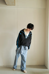 DEEP SKIPPER SWEAT / BLACK × BLUE
