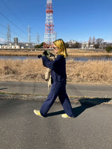 Thermal polo / Dyed Navy