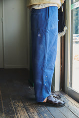 Dyed Cut off pants / Blue