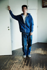 Dyed Zip-up Hoody / Blue