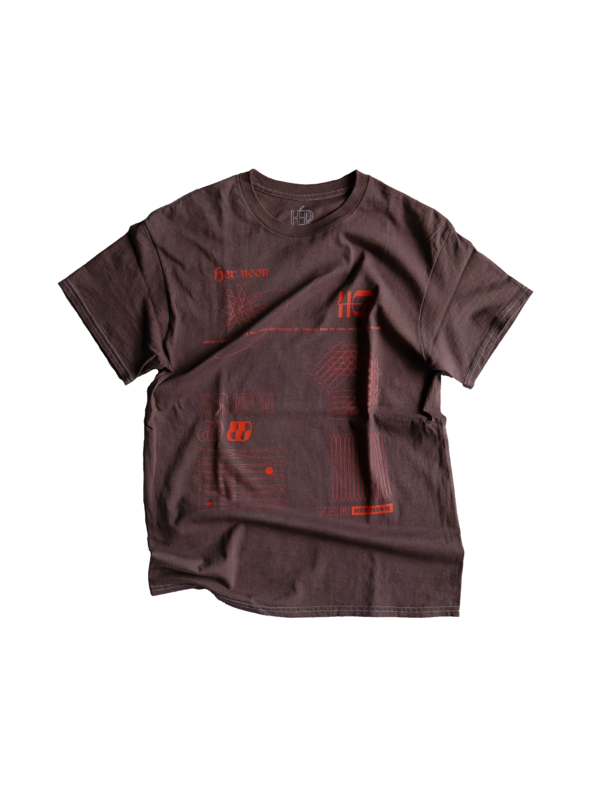 herneon tシャツ Reactive dye tee / Hole - Tシャツ/カットソー(半袖 