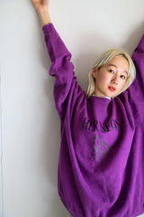 Stallion logo sweat / Purple