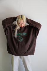 Stallion logo sweat / Brown