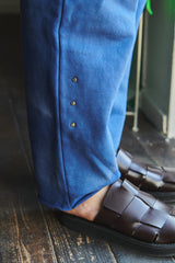 Dyed Cut off pants / Blue