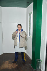 Dyed Zip-up Hoody / Blue