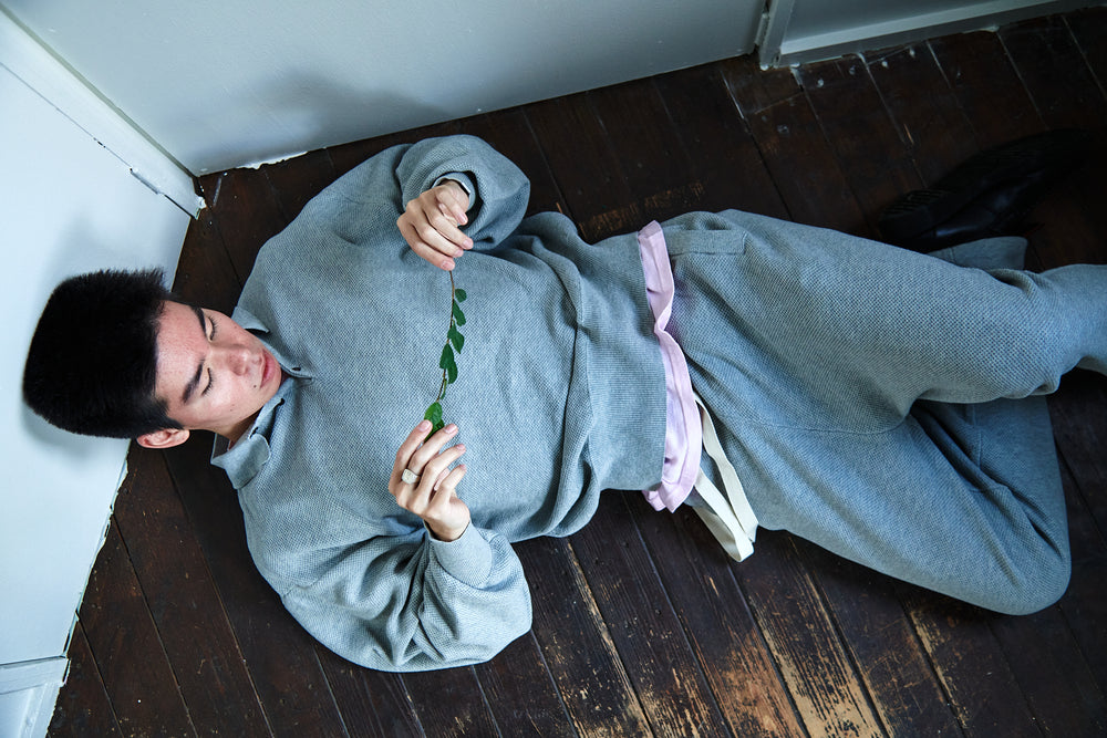 her neon グレー スウェット L HER NEON