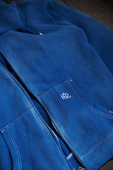 Dyed Zip-up Hoody / Blue