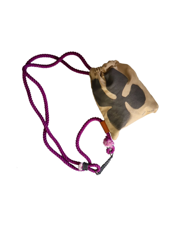 Bloom canvas knapsack No.8