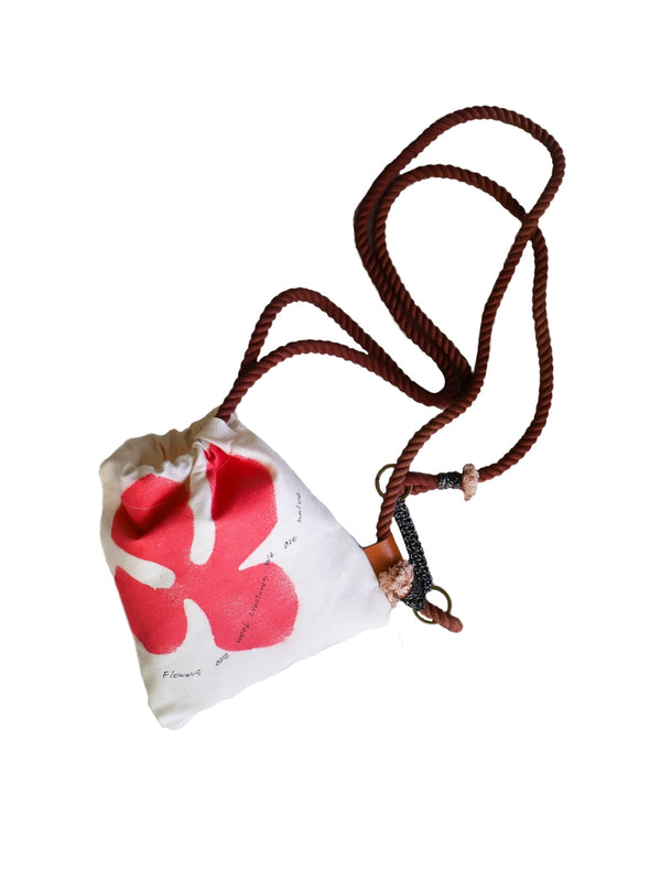 Custom ”Bloom canvas knapsack”  Small (kinari)