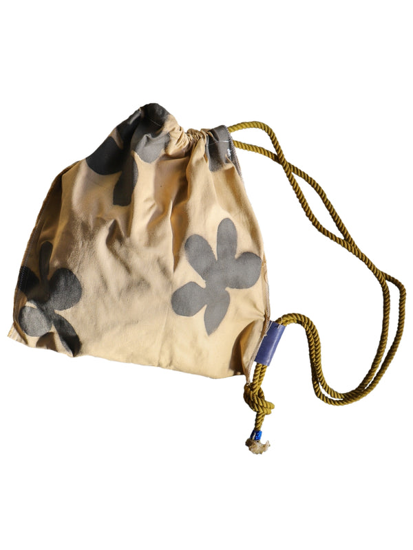Custom ”Bloom canvas knapsack” /  Large (beige)