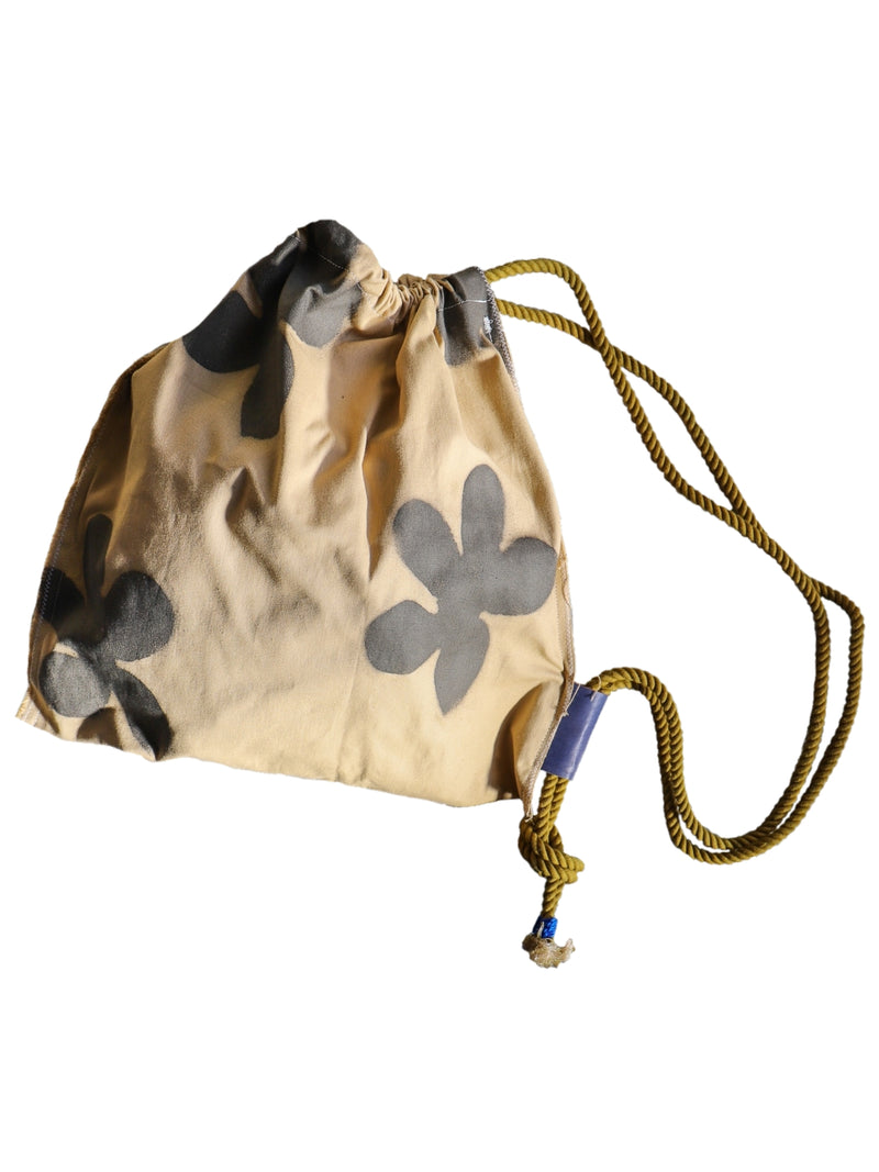 Custom ”Bloom canvas knapsack” /  Large (beige)