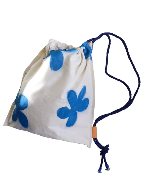 Custom ”Bloom canvas knapsack” /  Large (kinari)