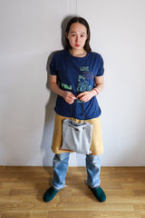 Hand bag - 00's Indigo Jacquard