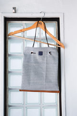 Hand bag - 00's Indigo Jacquard