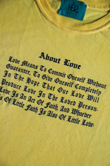 About love tee / Desire yellow