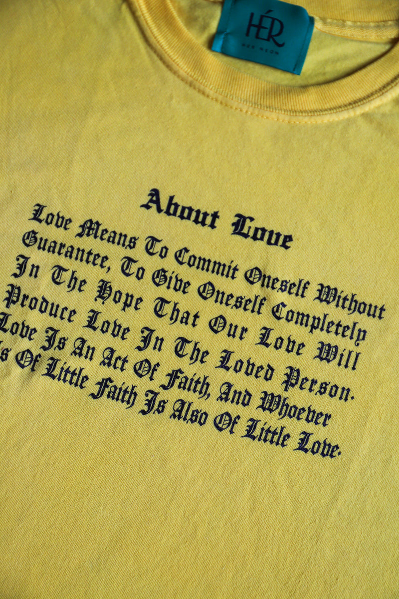About love tee / Desire yellow