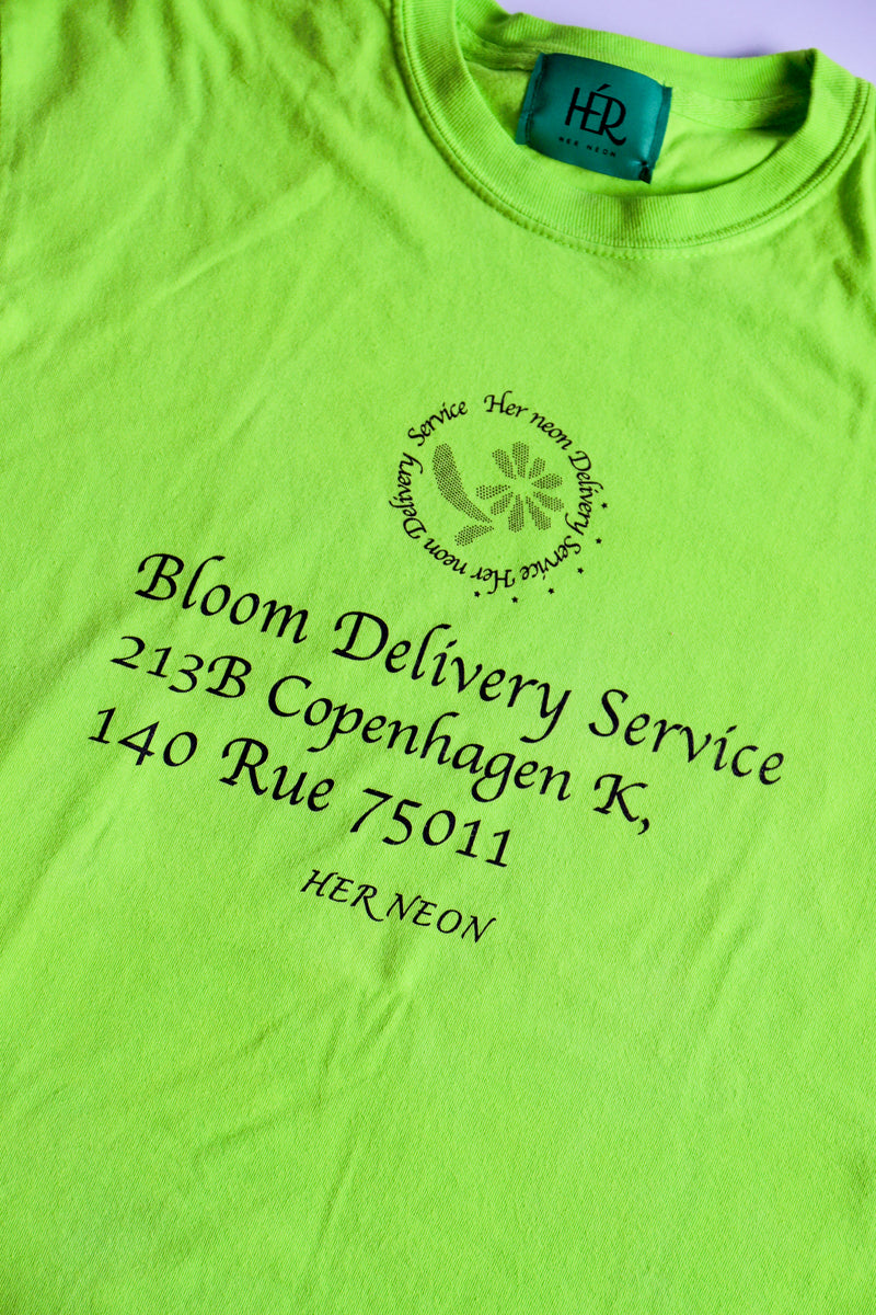 Bloom delivery tee / LIME
