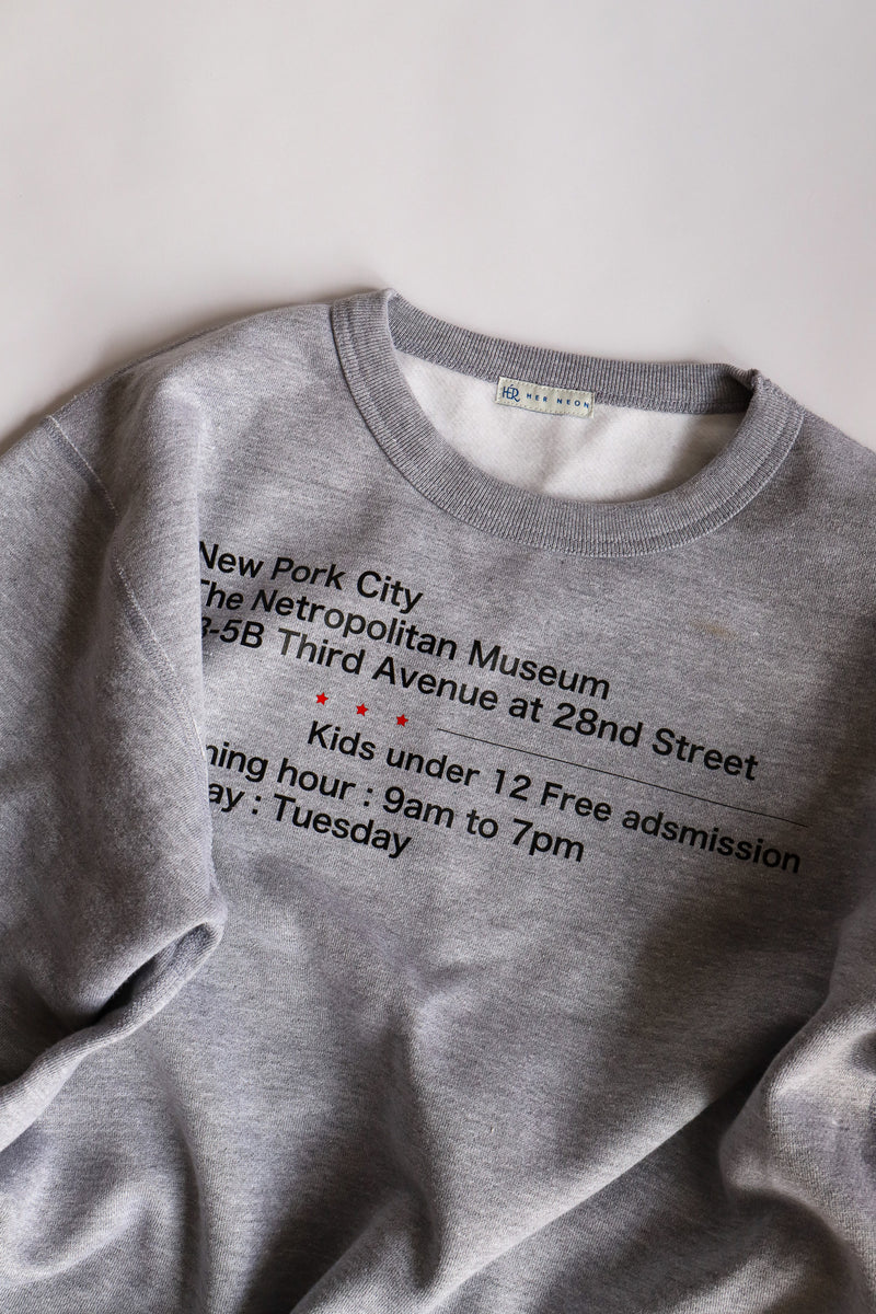 Fake museum sweat / Heather grey – HER NEON