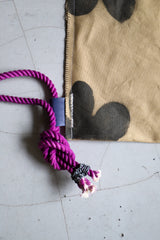 Custom ”Bloom canvas knapsack” / Mediam (beige)