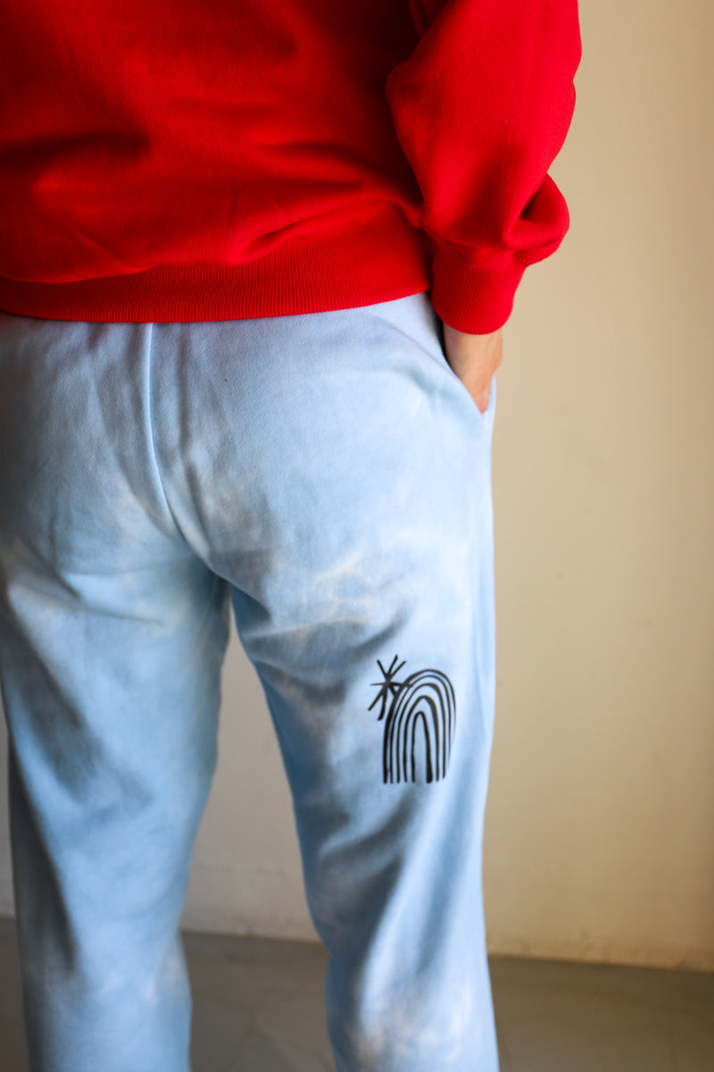 OVER-DYE SWEAT PANTS / CLOUDS