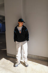 DEEP SKIPPER SWEAT / BLACK × BLUE