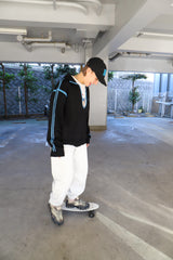 DEEP SKIPPER SWEAT / BLACK × BLUE