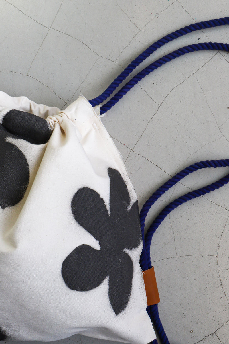 Custom ”Bloom canvas knapsack” Mediam (kinari)