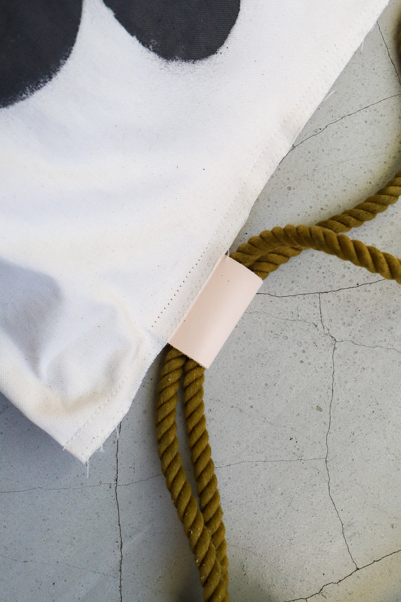 Custom ”Bloom canvas knapsack” /  Large (kinari)