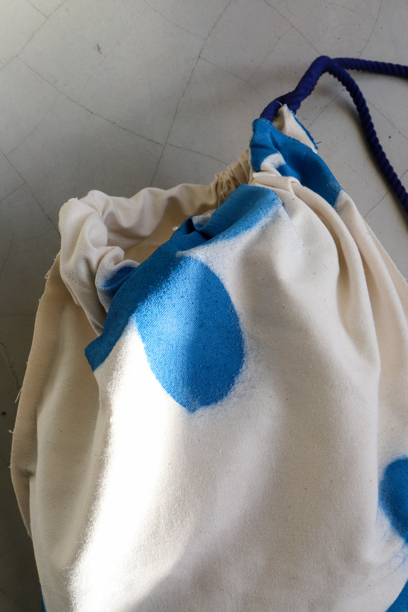 Custom ”Bloom canvas knapsack” /  Large (kinari)