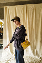 Custom ”Bloom canvas knapsack” Small (beige)