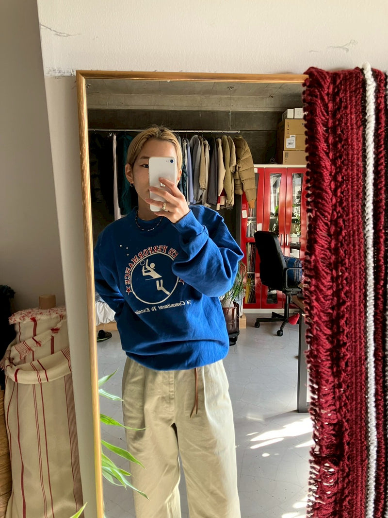 Customized studs sweat / C