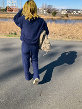 Thermal polo  / Dyed Navy