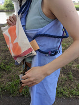 Custom ”Bloom canvas knapsack”  Small (kinari)