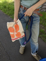Custom ”Bloom canvas knapsack”  Small (kinari)