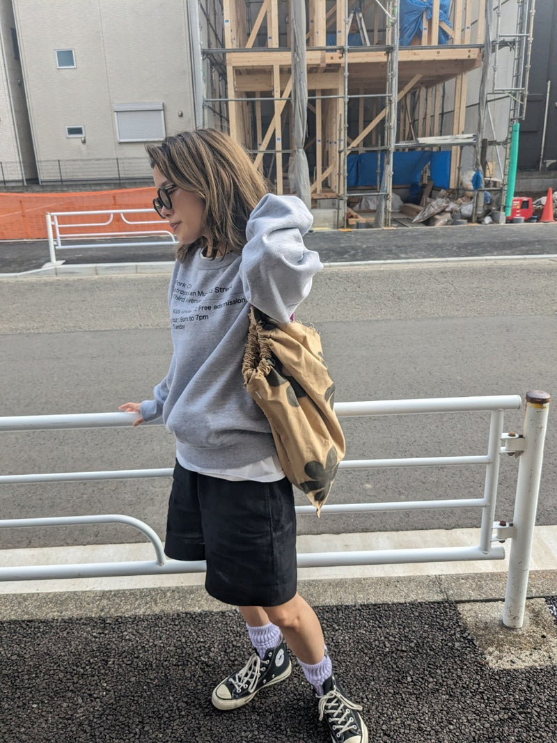 Custom ”Bloom canvas knapsack” /  Large (beige)