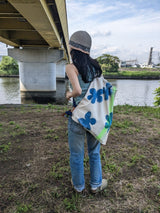 Custom ”Bloom canvas knapsack” /  Large (kinari)