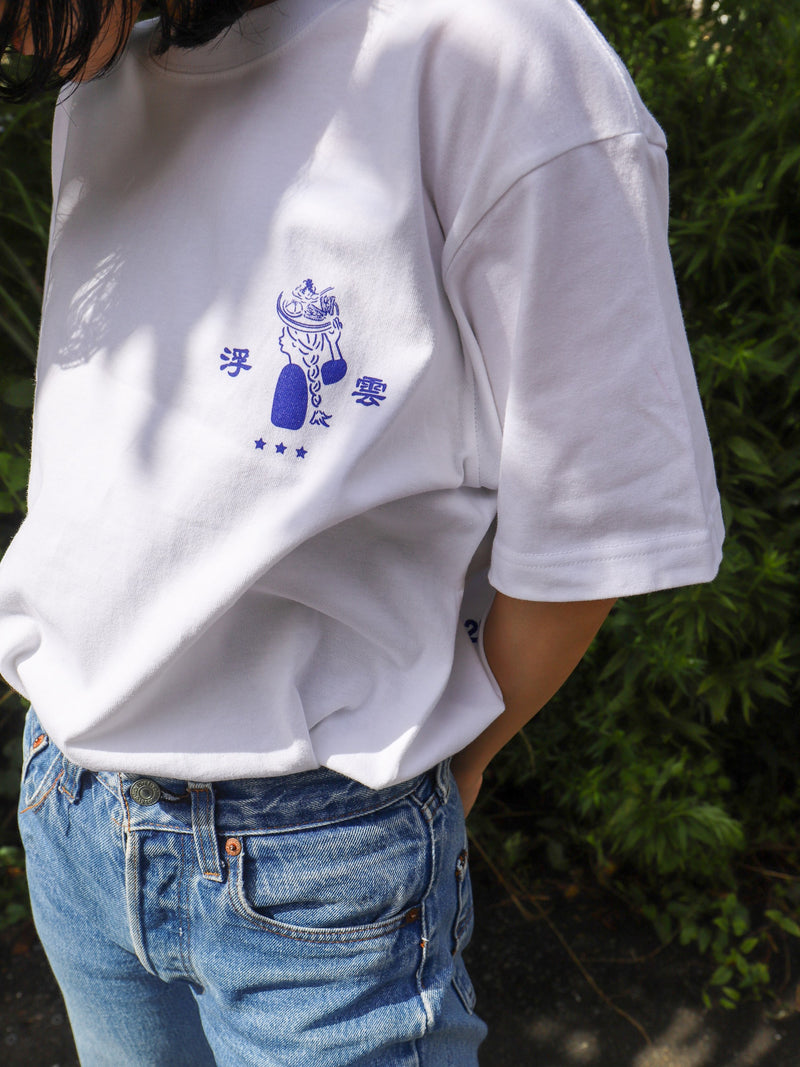 HER NEON × UKIGUMO コラボTee / White