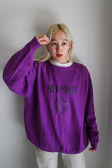 Stallion logo sweat / Purple