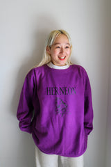Stallion logo sweat / Purple